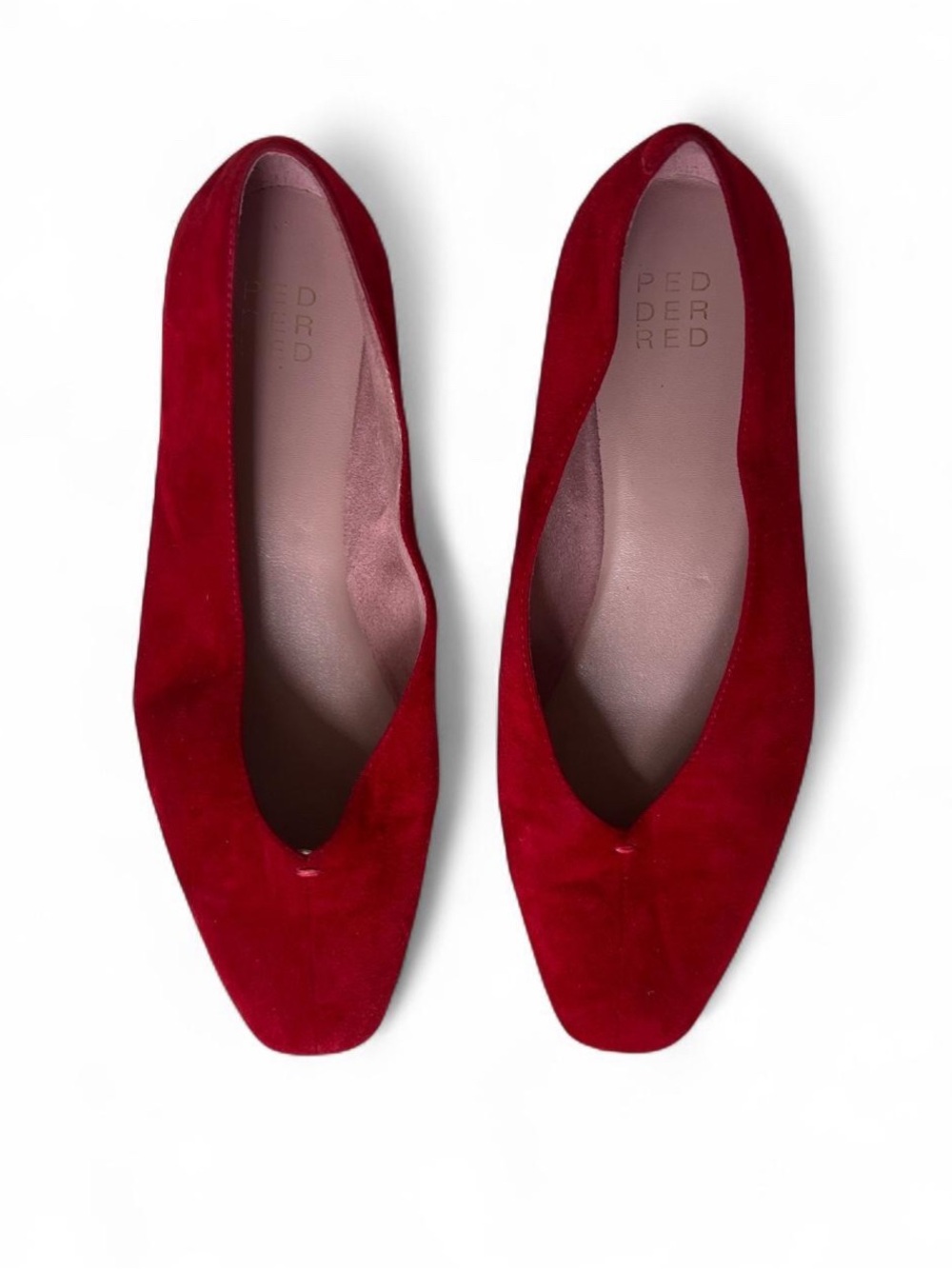 Like NEW!!!
PEDDER RED - Red Suede Ballet Flats